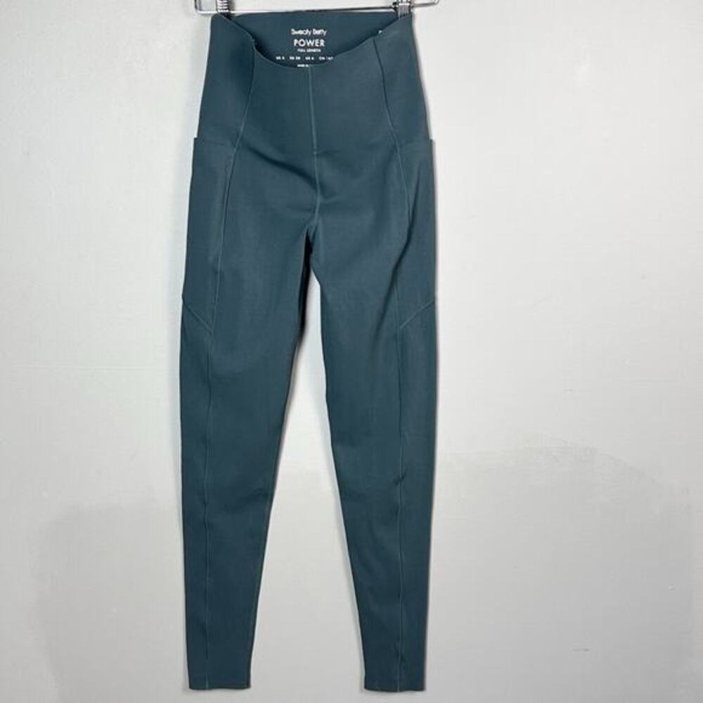 Sweaty Betty Power‎ Leggings Size Small US 6 UK S Full Length Green NEW